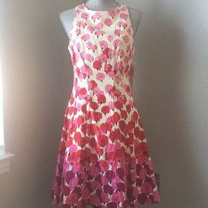 NEW MAGGY LONDON DRESS Size 8 Floral Cream/Pink